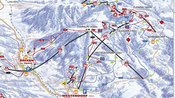 skiwelt piste map