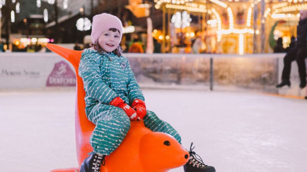 Ice skating Morzine village rink