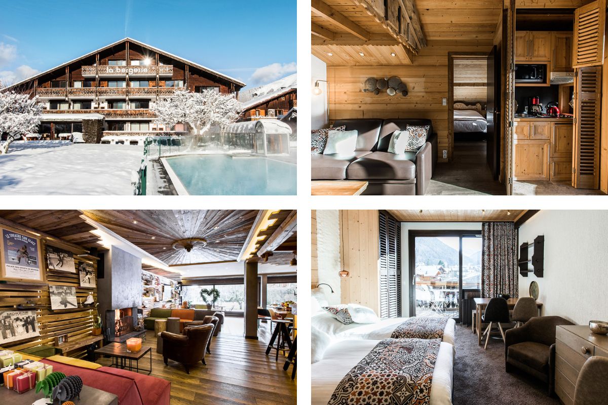 Hotel La Bergerie Morzine family hotel with pool