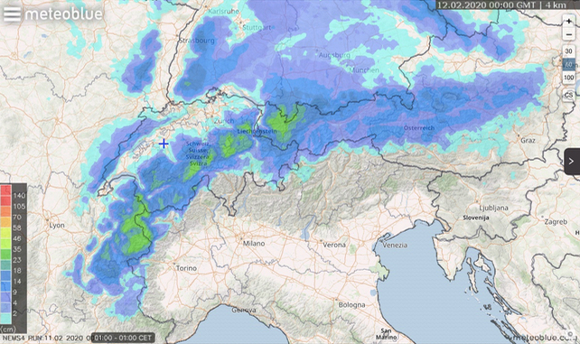 First of Two Snowstorms Rolls Across the Northern Alps | Welove2ski
