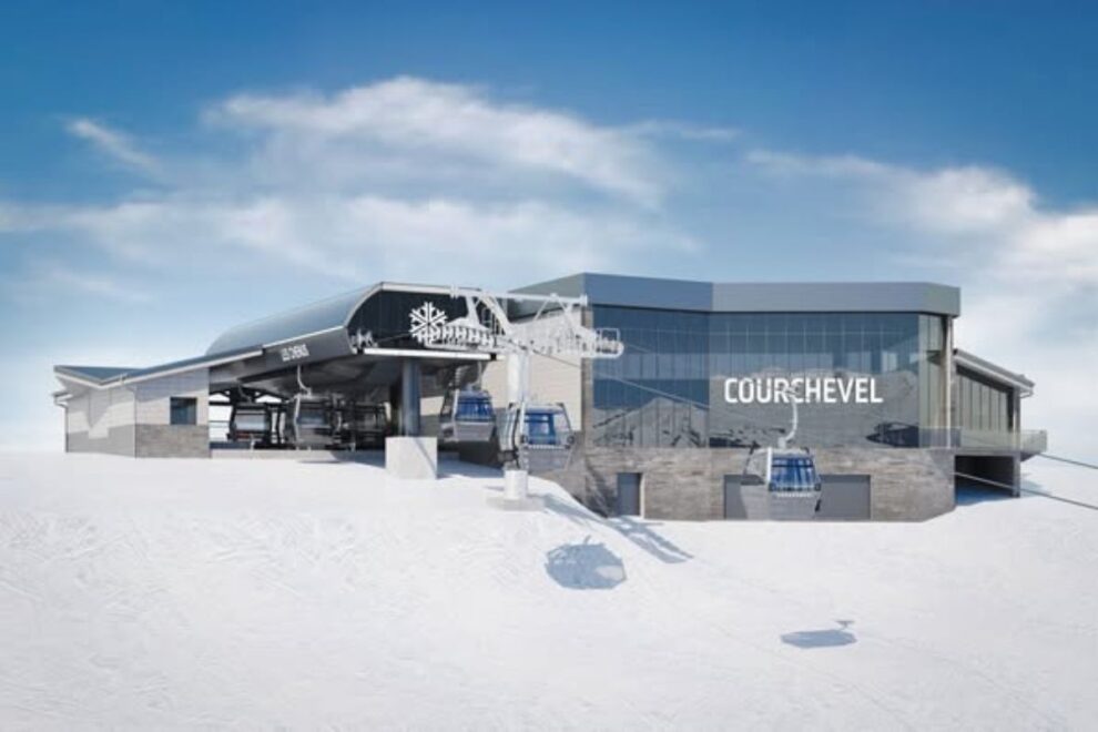 New Courchevel Chenus gondola base station at La Croisette with panoramic glass facade