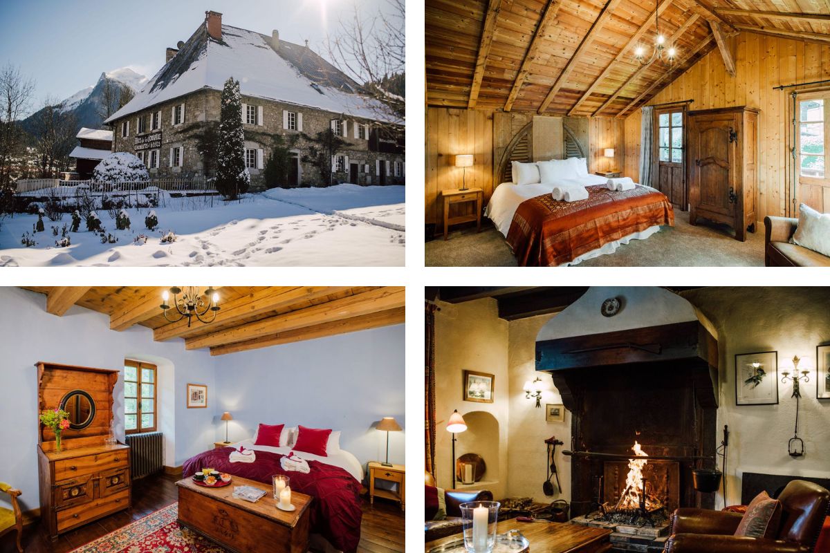 The Farmhouse boutique hotel Morzine winter exterior