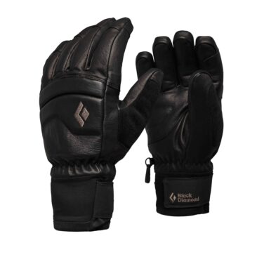 black diamond leather ski gloves