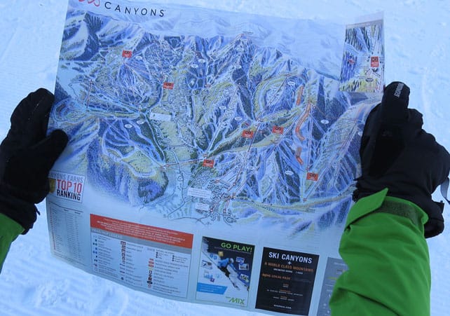 The Secrets of the Canyons Trail Map | Welove2ski