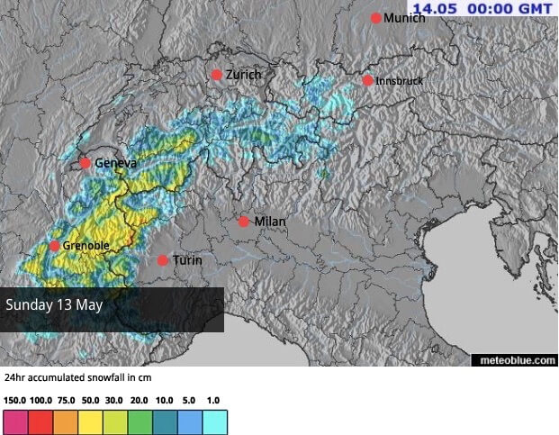 50cm of Snow Expected in the Western Alps | Welove2ski