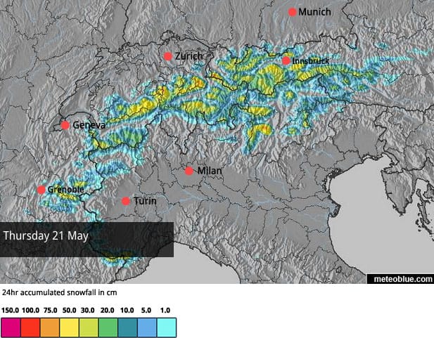 Another May Snowstorm Hits the Alps | Welove2ski