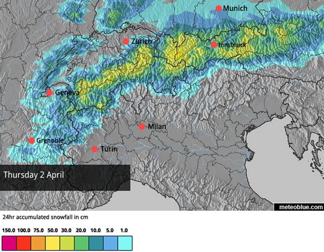 Heavy Snow Still Falling in the Alps | Welove2ski