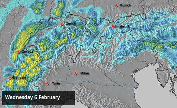 Heavy Snow Expected in Parts of the Alps | Welove2ski
