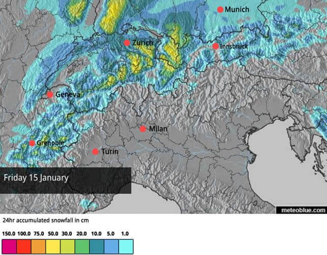 Yet More Snow Forecast for the Alps | welove2ski