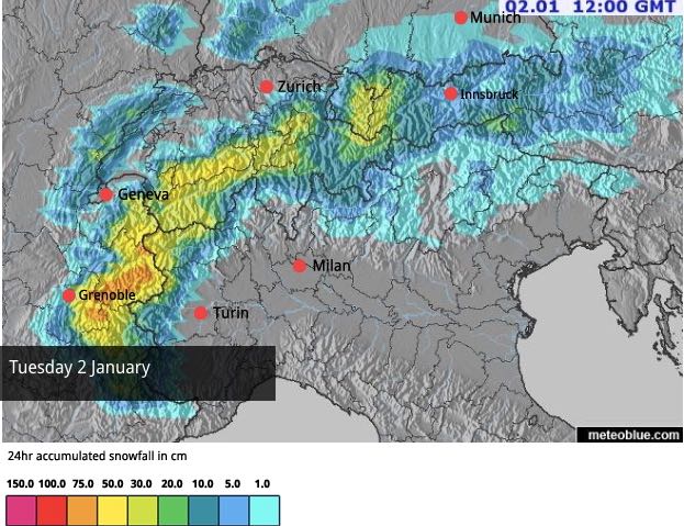 Four More Days of See-Sawing Weather in the Alps | Welove2ski