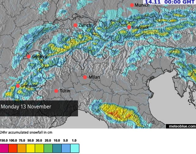Up to a Metre of Fresh Snow in the Alps | Welove2ski.com